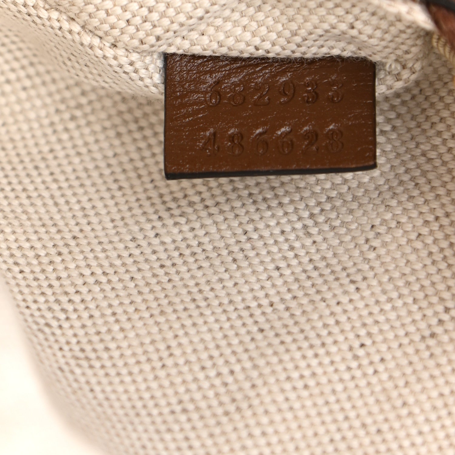 Gucci GG Supreme Monogram Textured Calfskin Retro Interlocking G Belt Bag Beige Ebony Brown Sugar 8 of 12