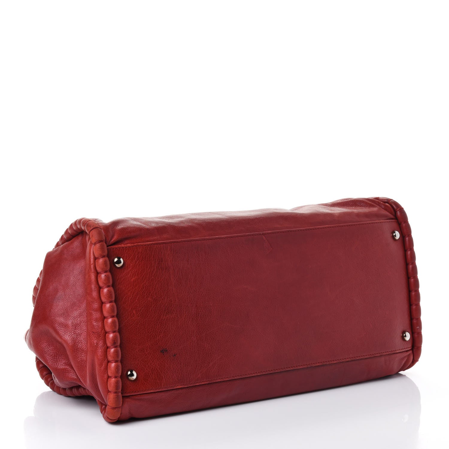 Chanel Calfskin On The Bund Open Accordion Tote Dark Red 3 of 5