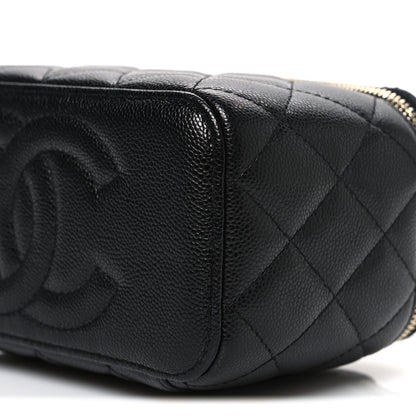 Chanel Caviar Quilted Small Vanity Case With Chain Black 10 of 10