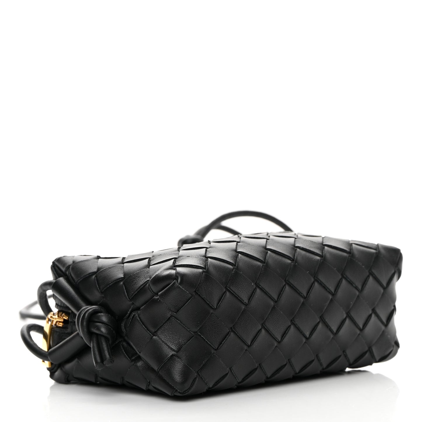 Nappa Intrecciato Mini Loop Camera Bag Black