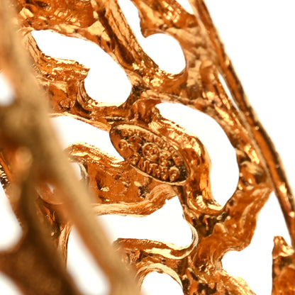 Chanel Metal CC Cuff Gold 4 of 4
