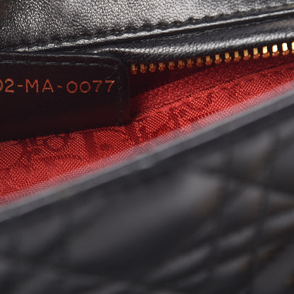 Christian Dior Lambskin Cannage Medium Lady Dior Black 7 of 11