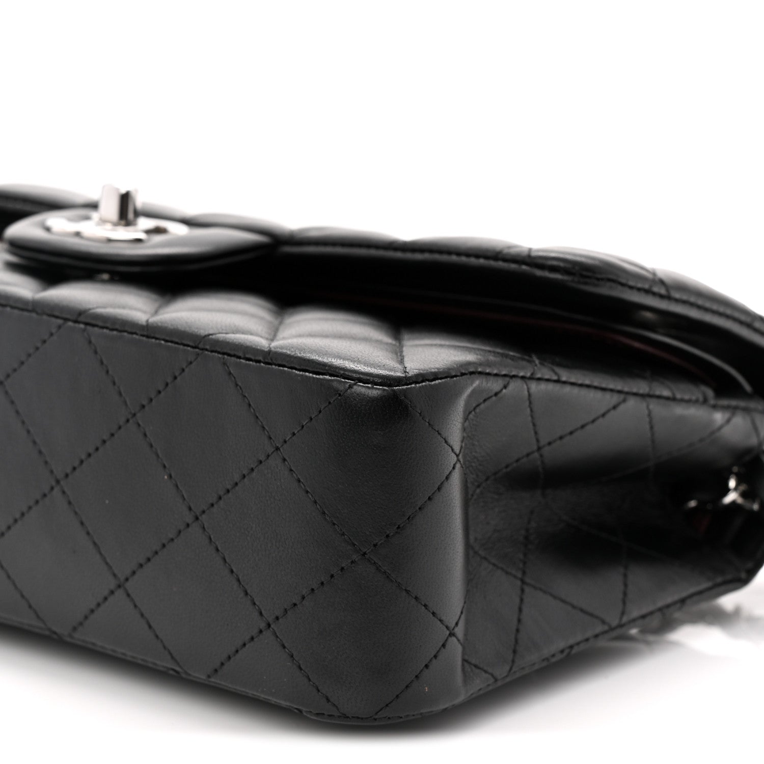 Chanel Lambskin Quilted Small Double Flap Black 10 of 11