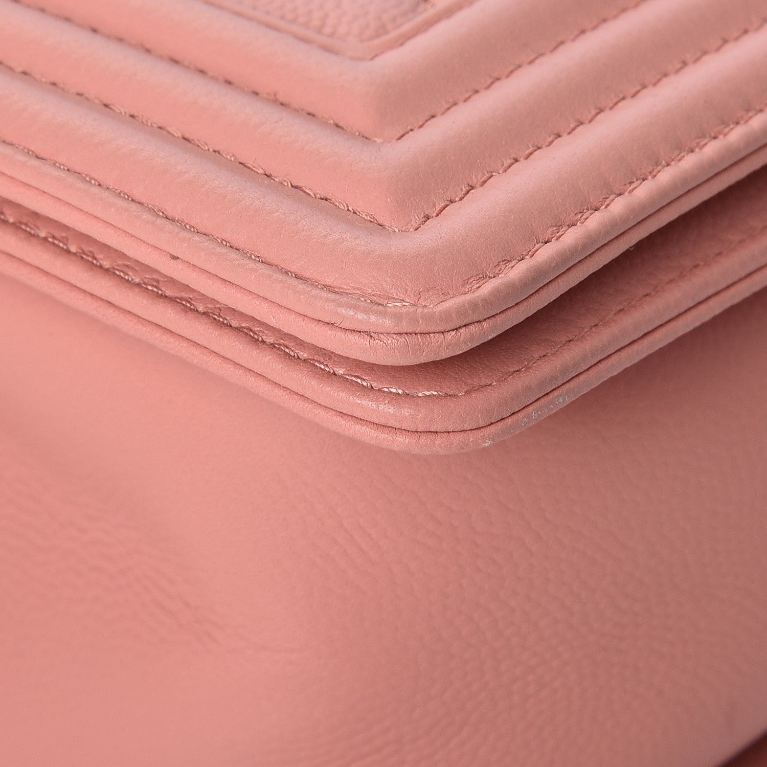 Chanel Caviar Quilted Medium Boy Flap Powder Pink 10 of 11