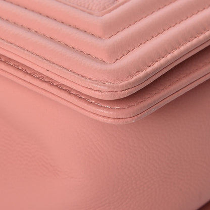 Chanel Caviar Quilted Medium Boy Flap Powder Pink 10 of 11