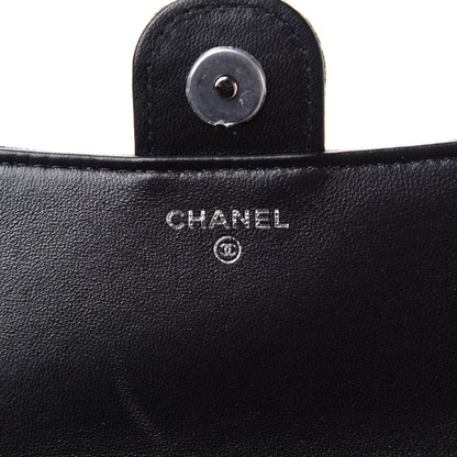 Chanel Jersey Fabric Quilted Foldable Tote With Chain Black Multicolor 7 of 13