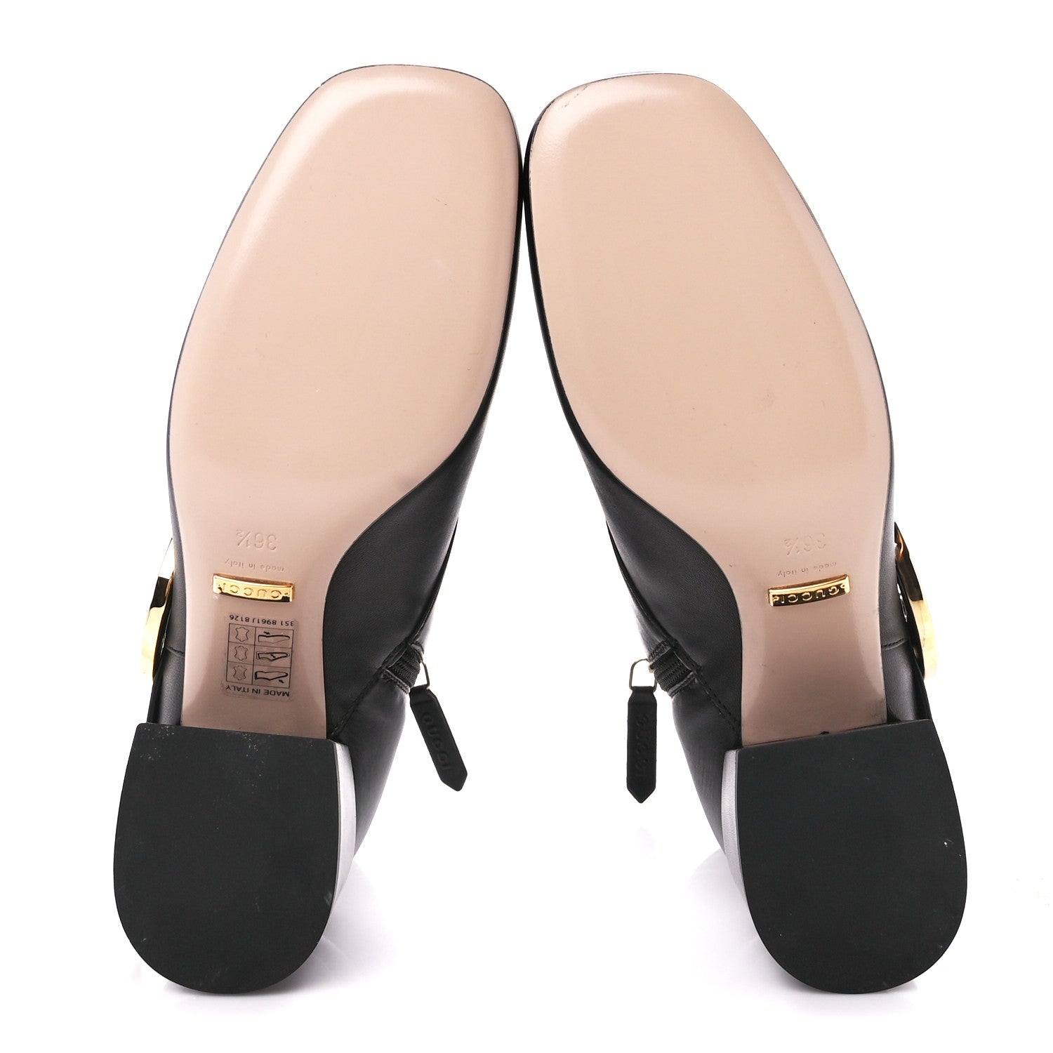 Gucci Malaga Kid GG Blondie 55mm Ankle Boots 36.5 Black 5 of 10