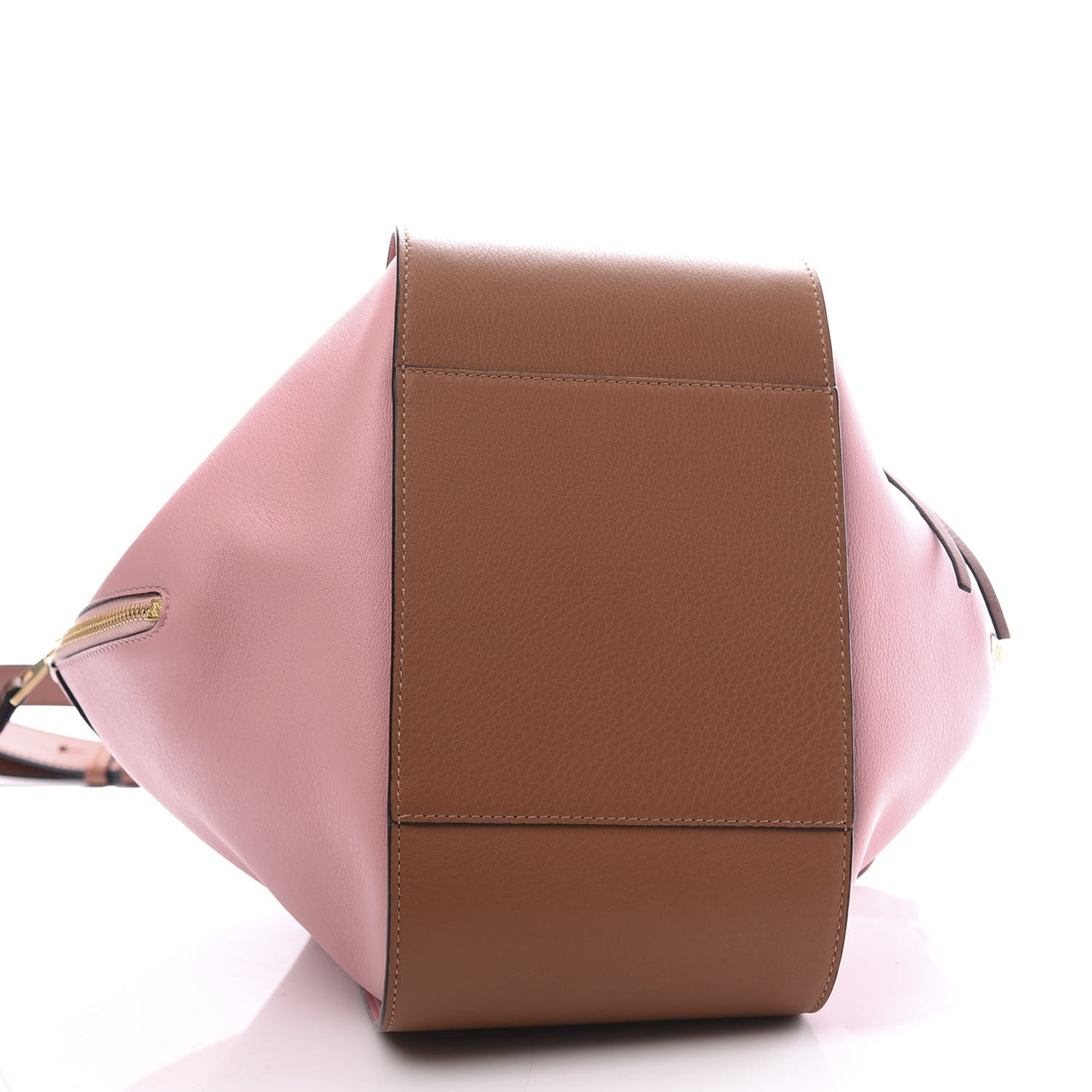 Calfskin Small Hammock Shoulder Bag Pastel Pink Tan