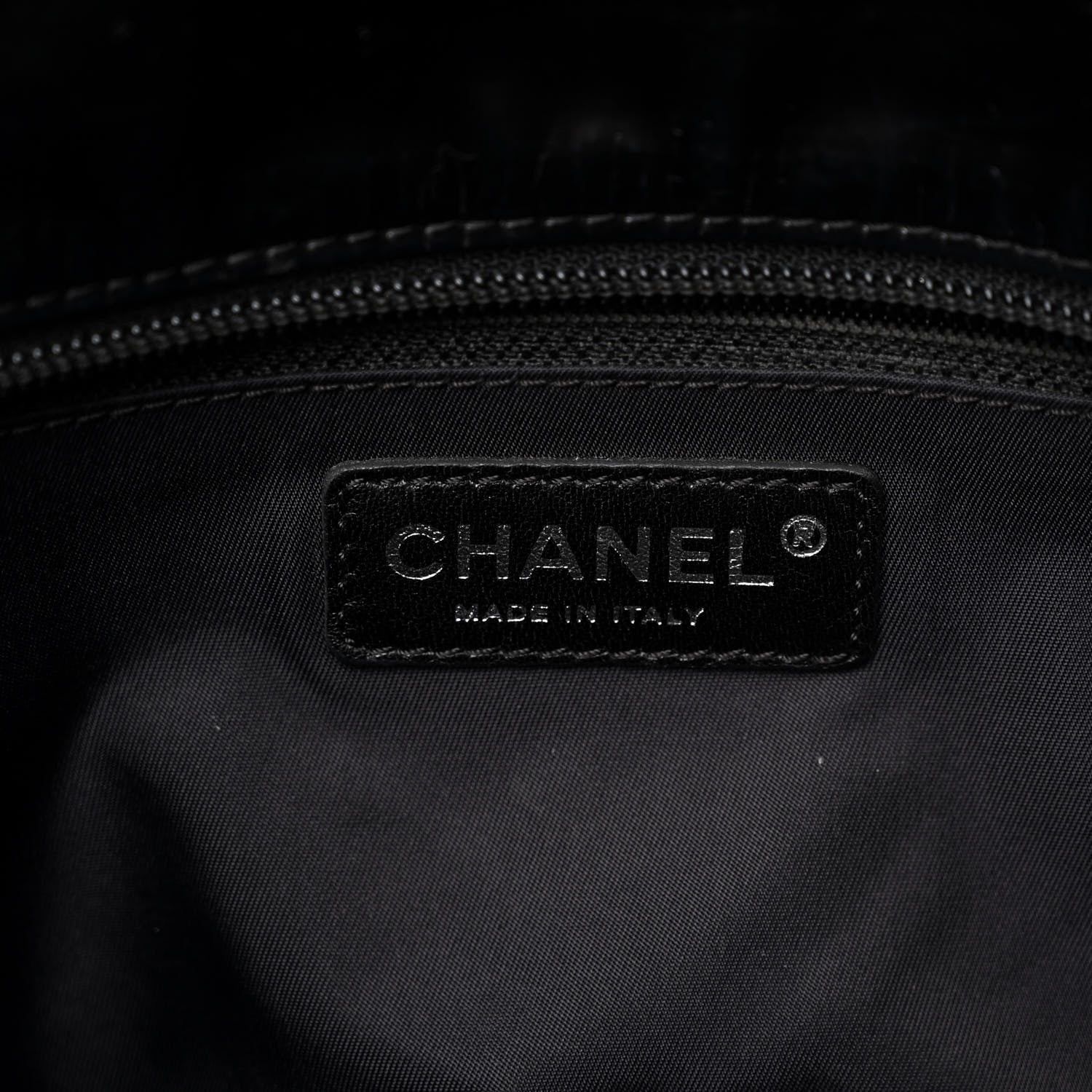 Chanel Vinyl Quilted Large Paris Biarritz Tote Black 6 of 15