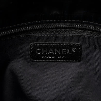 Chanel Vinyl Quilted Large Paris Biarritz Tote Black 6 of 15