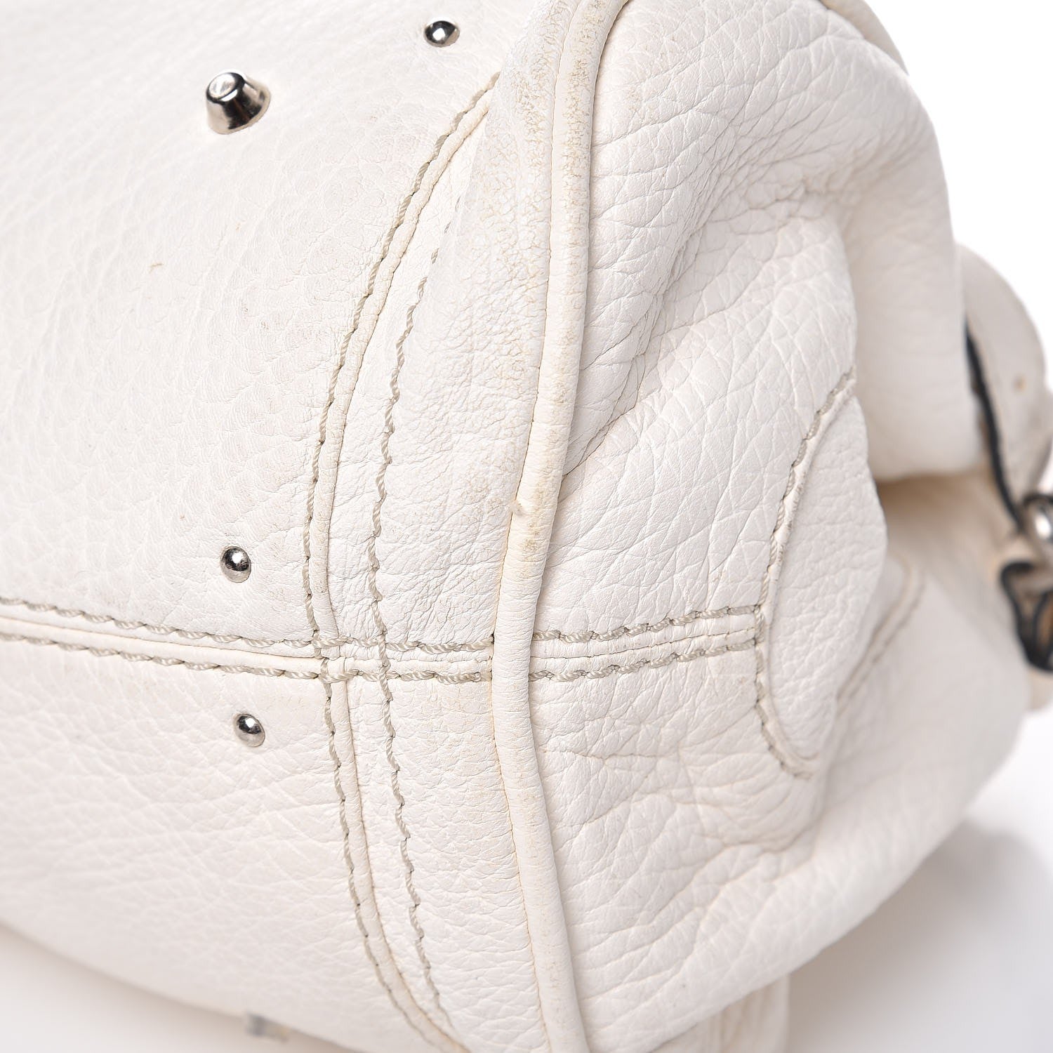Chloe Calfskin Medium Paddington Satchel White 13 of 17