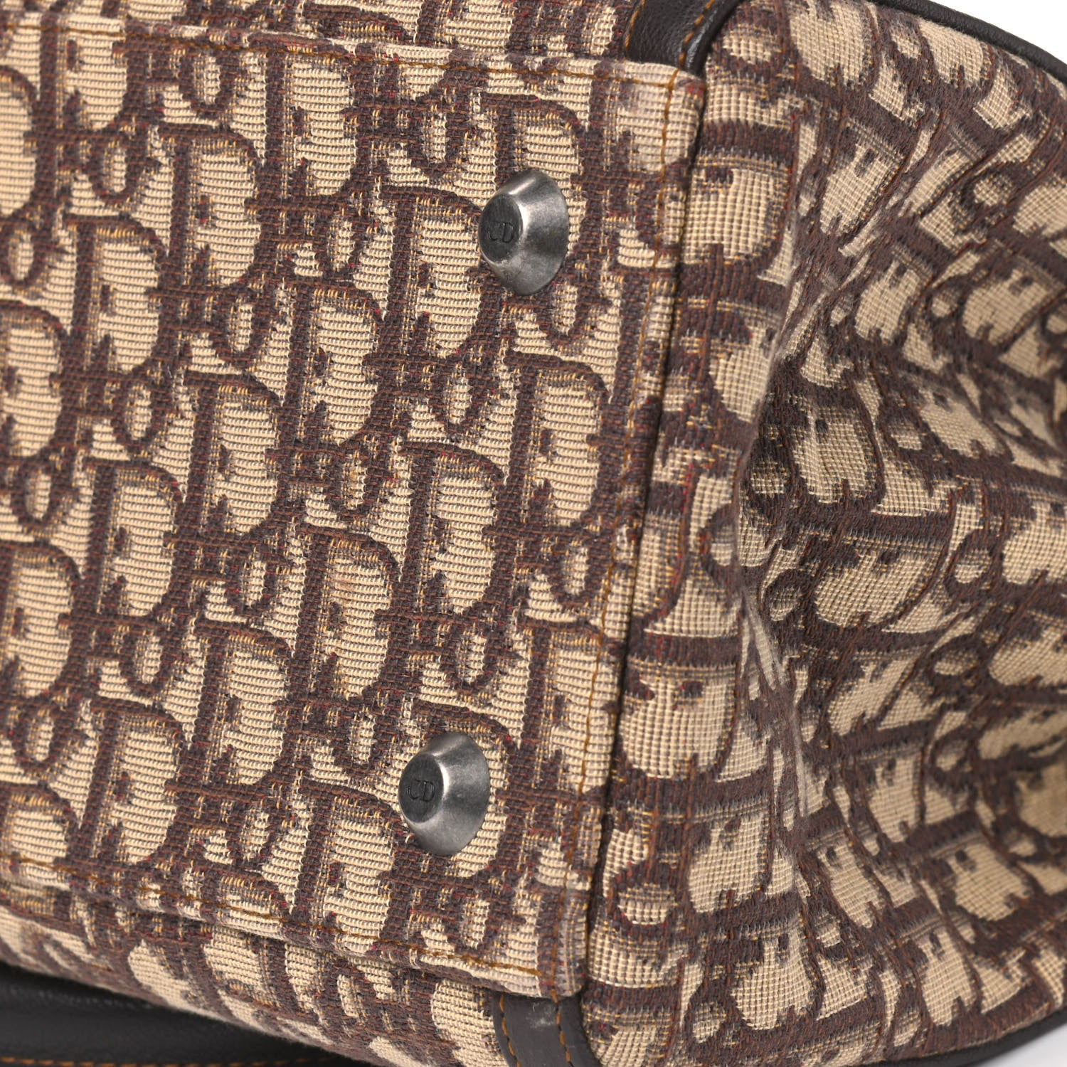 Christian Dior Monogram Medium Flight Tote Brown 6 of 6