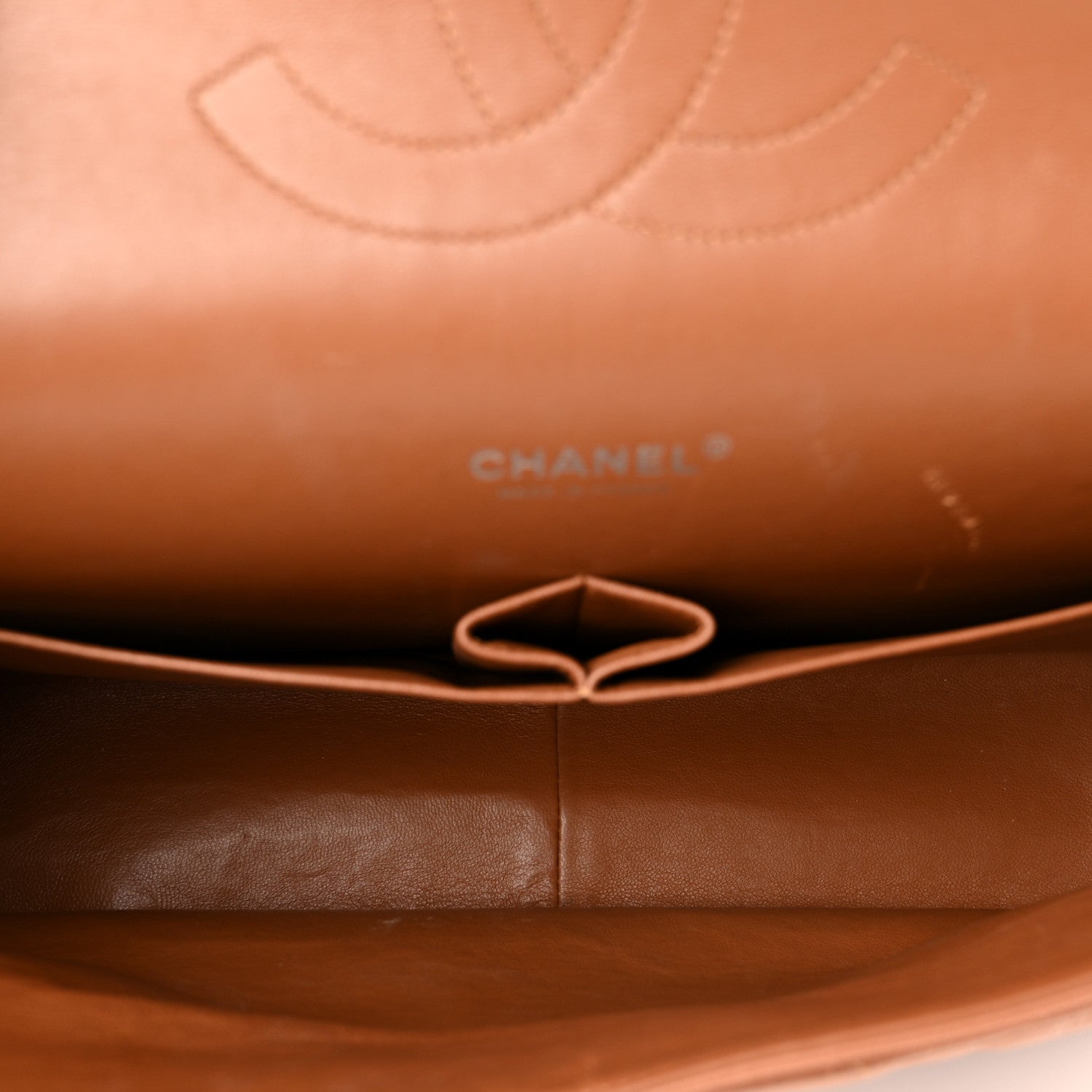 Chanel Caviar Quilted Maxi Double Flap Light Brown 5 of 11