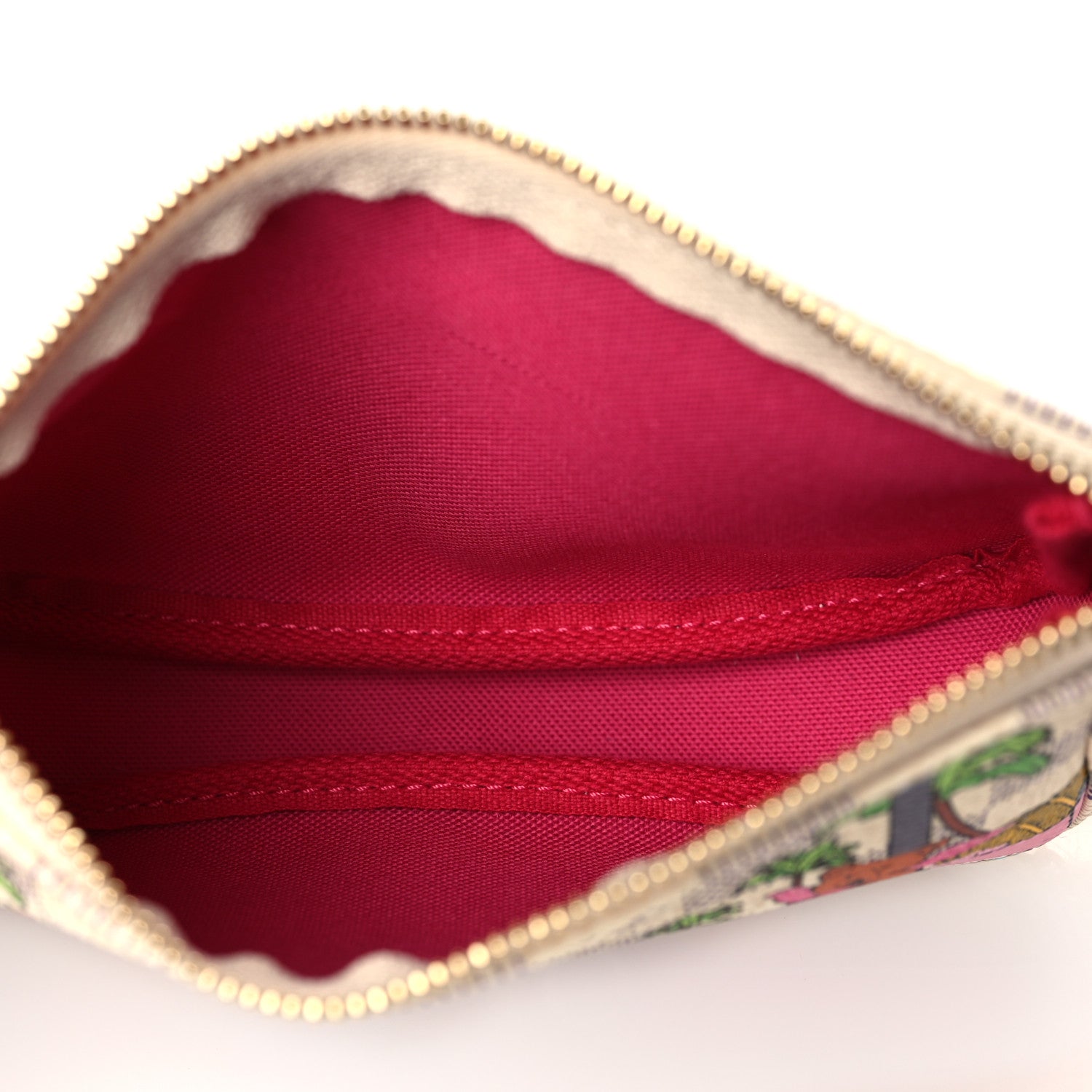 Louis Vuitton Damier Azur 2021 Christmas Animation Hollywood Mini Pochette Accessories Fuchsia 5 of 6