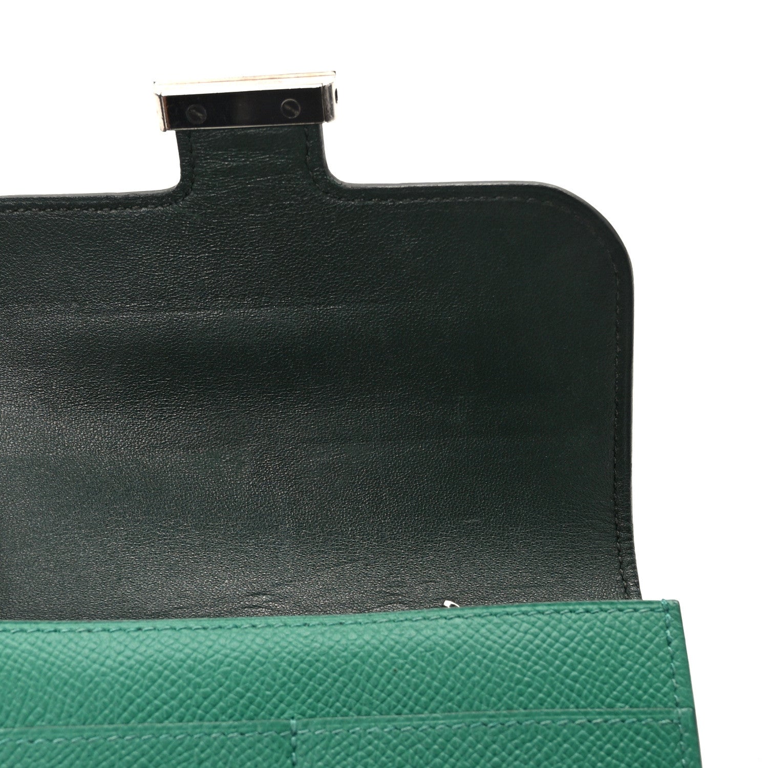 Hermes Epsom Constance Short Wallet Vert Vertigo 9 of 10