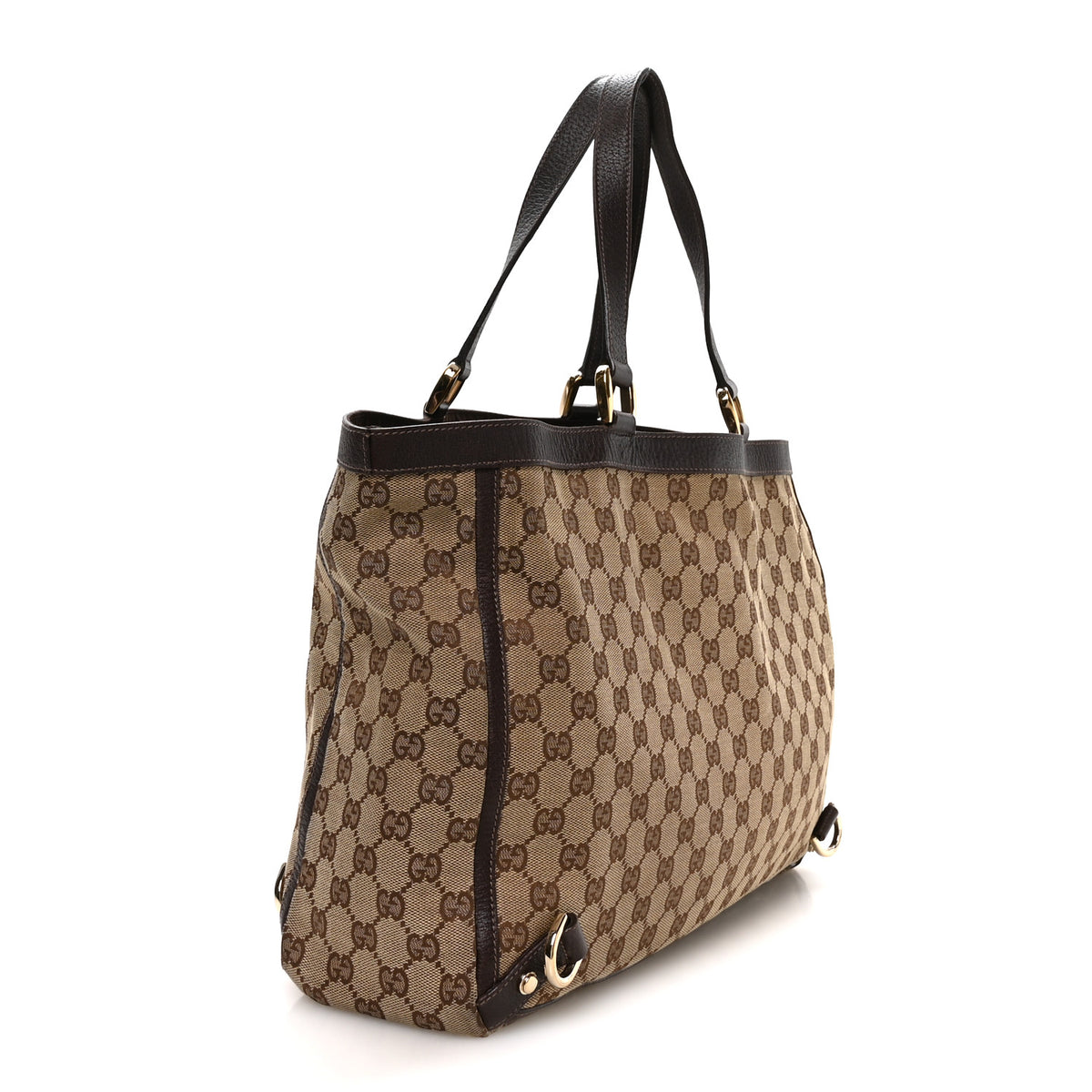 Gucci Monogram Large Abbey Tote Dark Brown 3 of 10