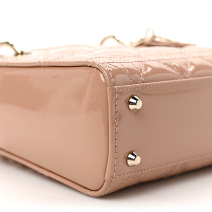 Christian Dior Patent Cannage Mini Lady Dior Light Pink 7 of 9