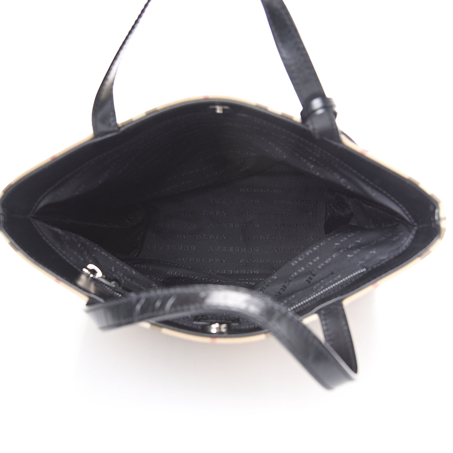 House Check Medium Tote Black