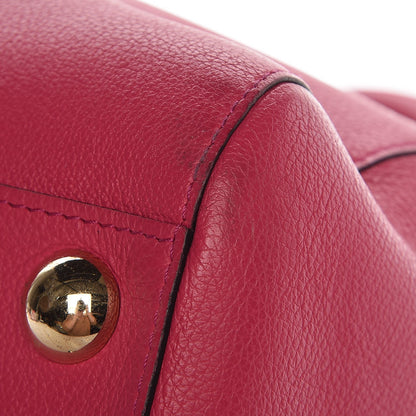 Delvaux Grained Calfskin GM Brillant Satchel Fuchsia 12 of 14