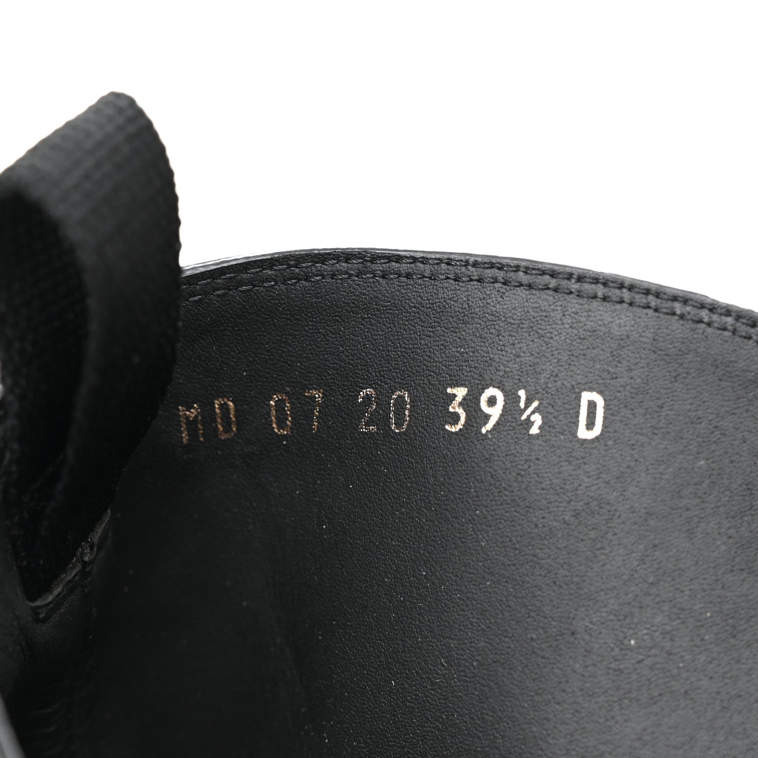 Christian Dior Calfskin Empreinte Ankle Boot 39.5 Black 7 of 12