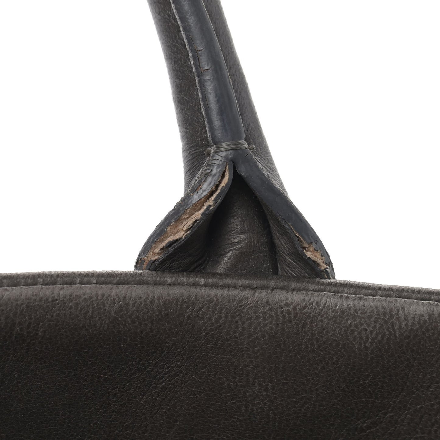 Glazed Calfskin Stingray Large Bindi CC Tote Grey