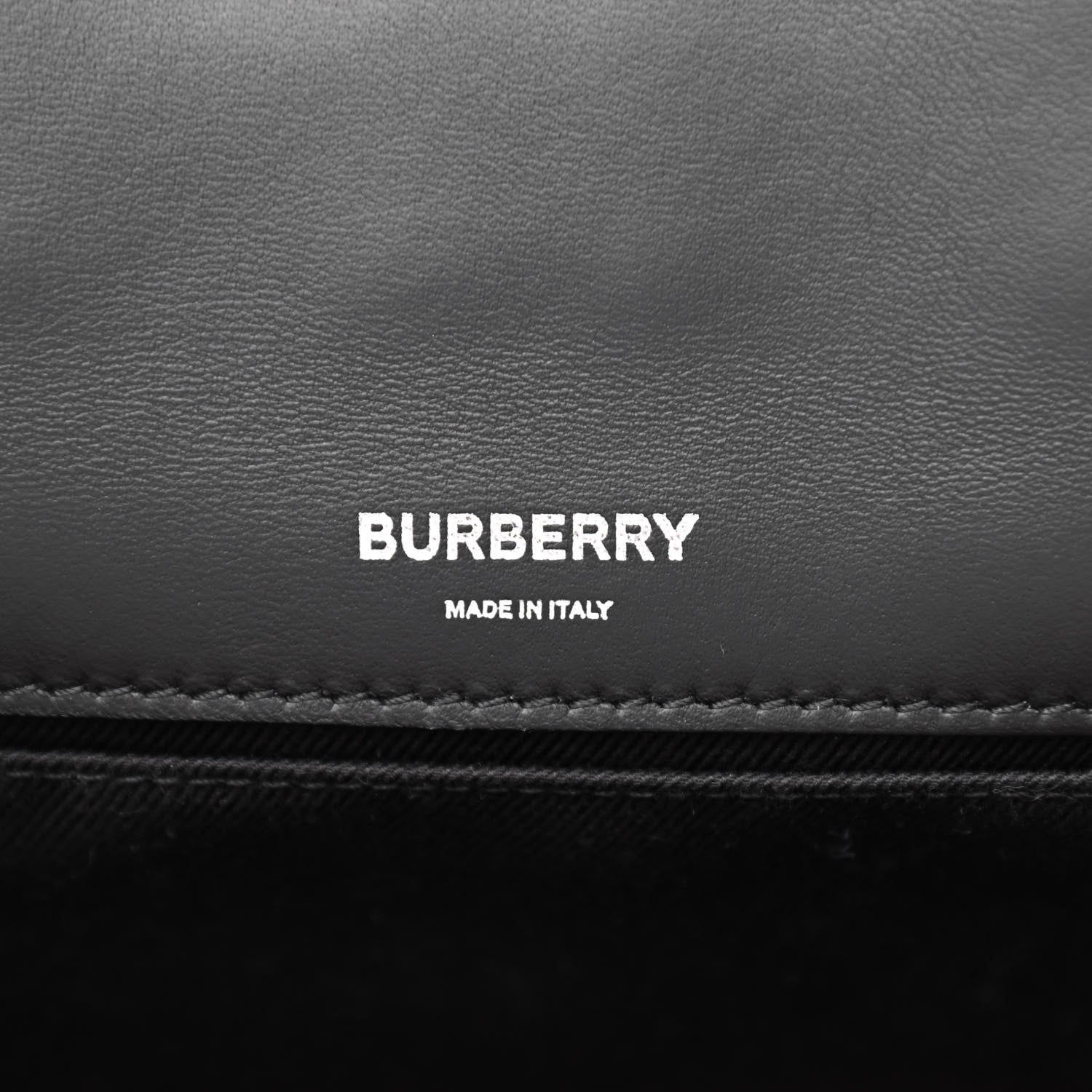 Burberry Grainy Calfskin Quilted Lola TB Bag Black Multicolor 6 of 10