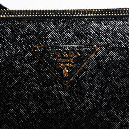 Prada Saffiano Lux Galleria Front Pocket Tote Black 6 of 10