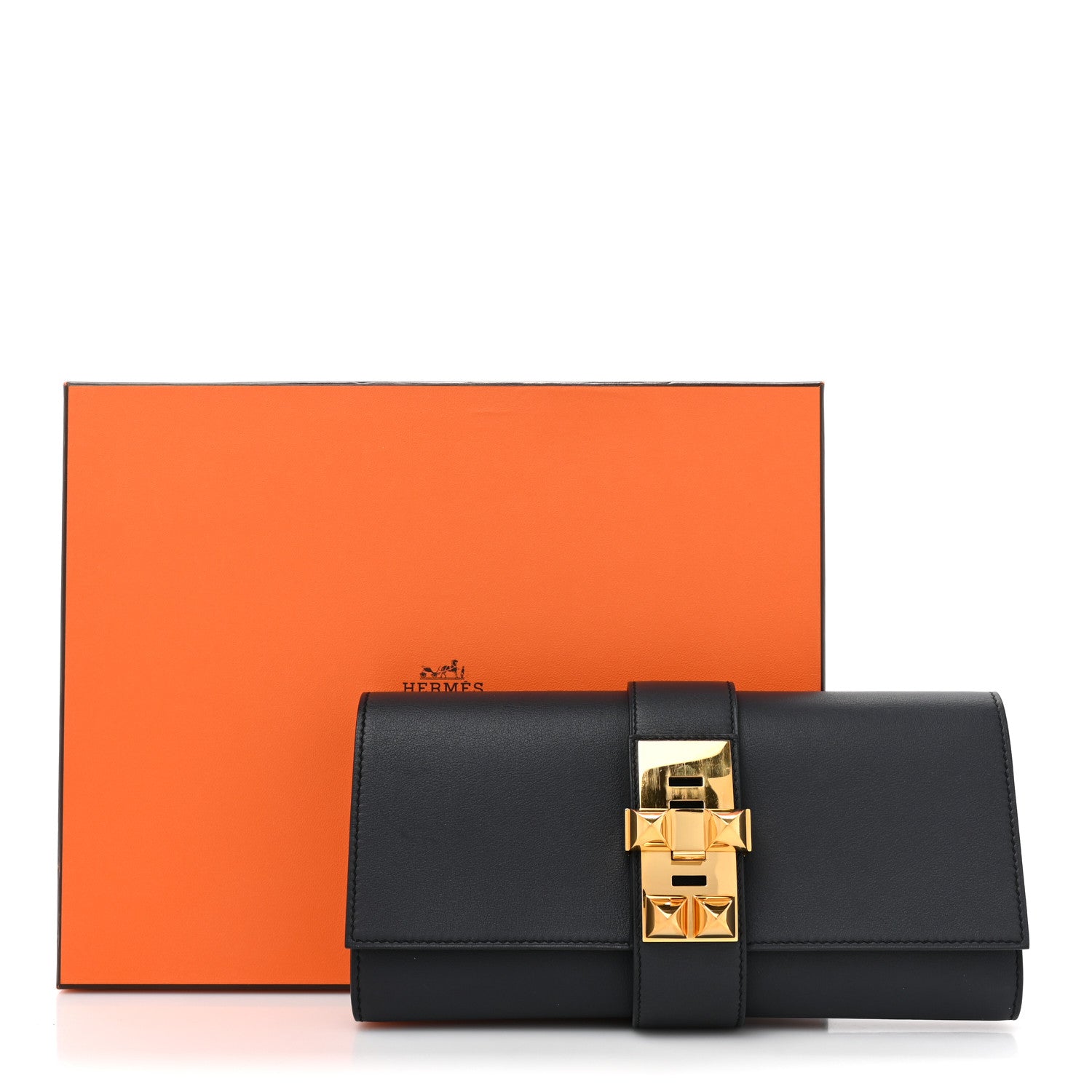 Hermes Swift Medor 23 Clutch Bleu Nuit 11 of 11