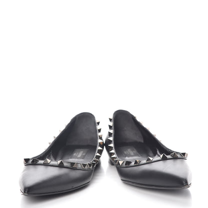 Valentino Garavani Nappa Rockstud Ballerina Flats 37 Black 6 of 9