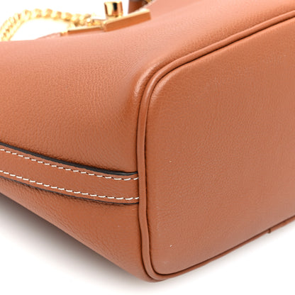 Louis Vuitton Calfskin Lock and Walk Bucket Cognac 8 of 9