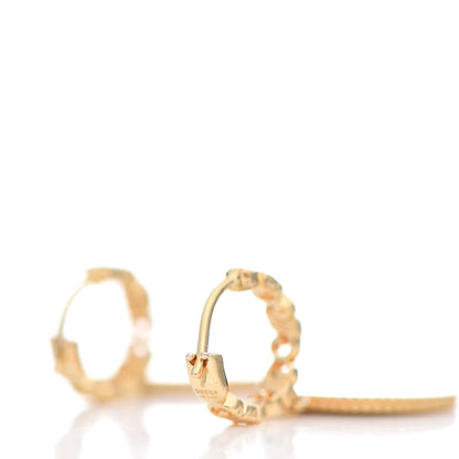 Gucci 18K Yellow Gold Enamel Icon Blooms Drop Earrings 3 of 4