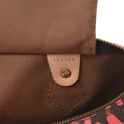 Louis Vuitton Monogram Graffiti Speedy 30 Fuchsia 7 of 12