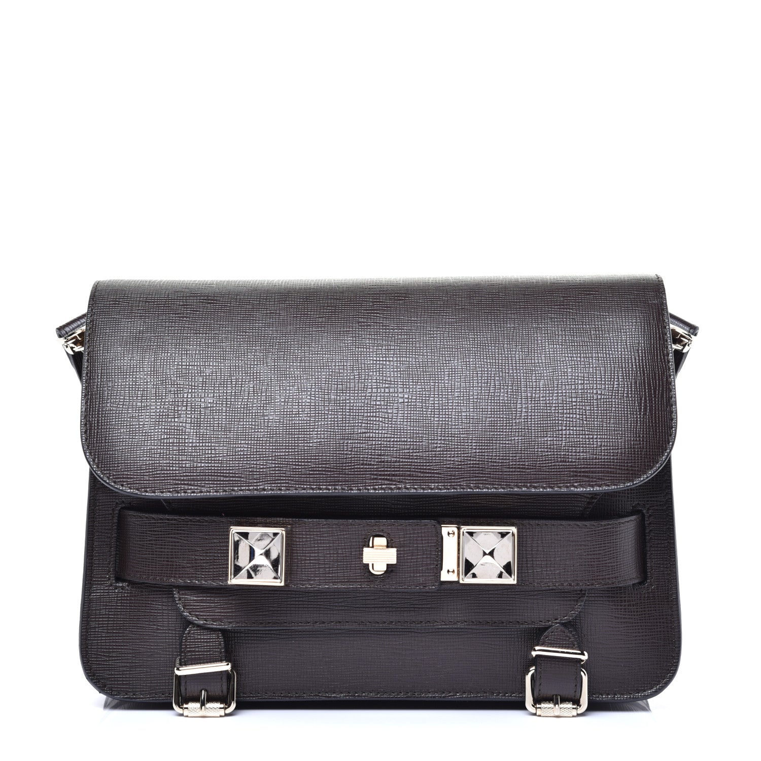 Proenza Schouler Linosa Calfskin PS11 Classic Shoulder Bag Pepe 1 of 9