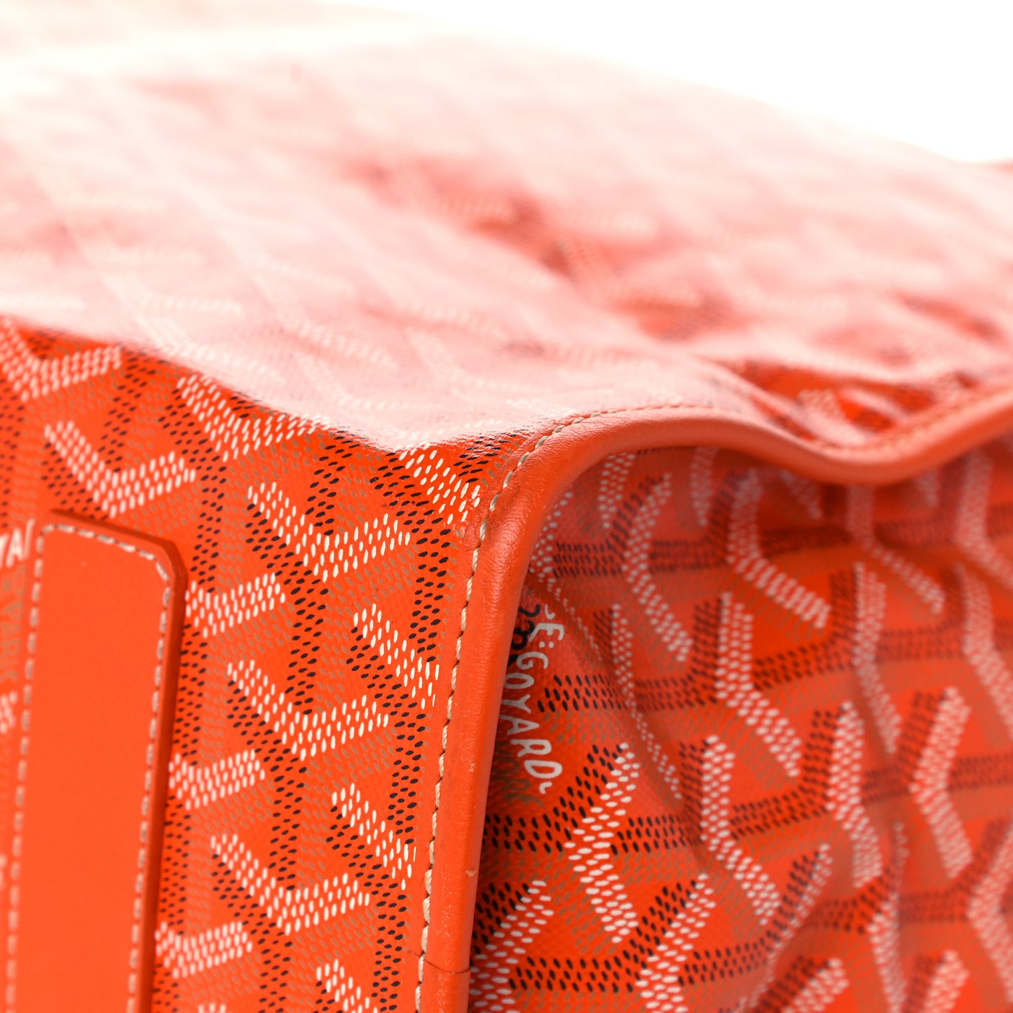 Goyardine Saint Leger Soft Briefcase Backpack Orange