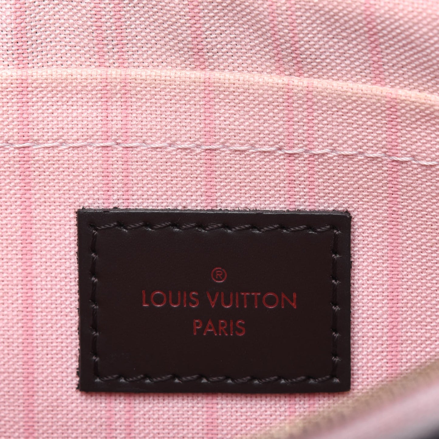 Damier Ebene Neverfull MM GM Pochette Rose Ballerine
