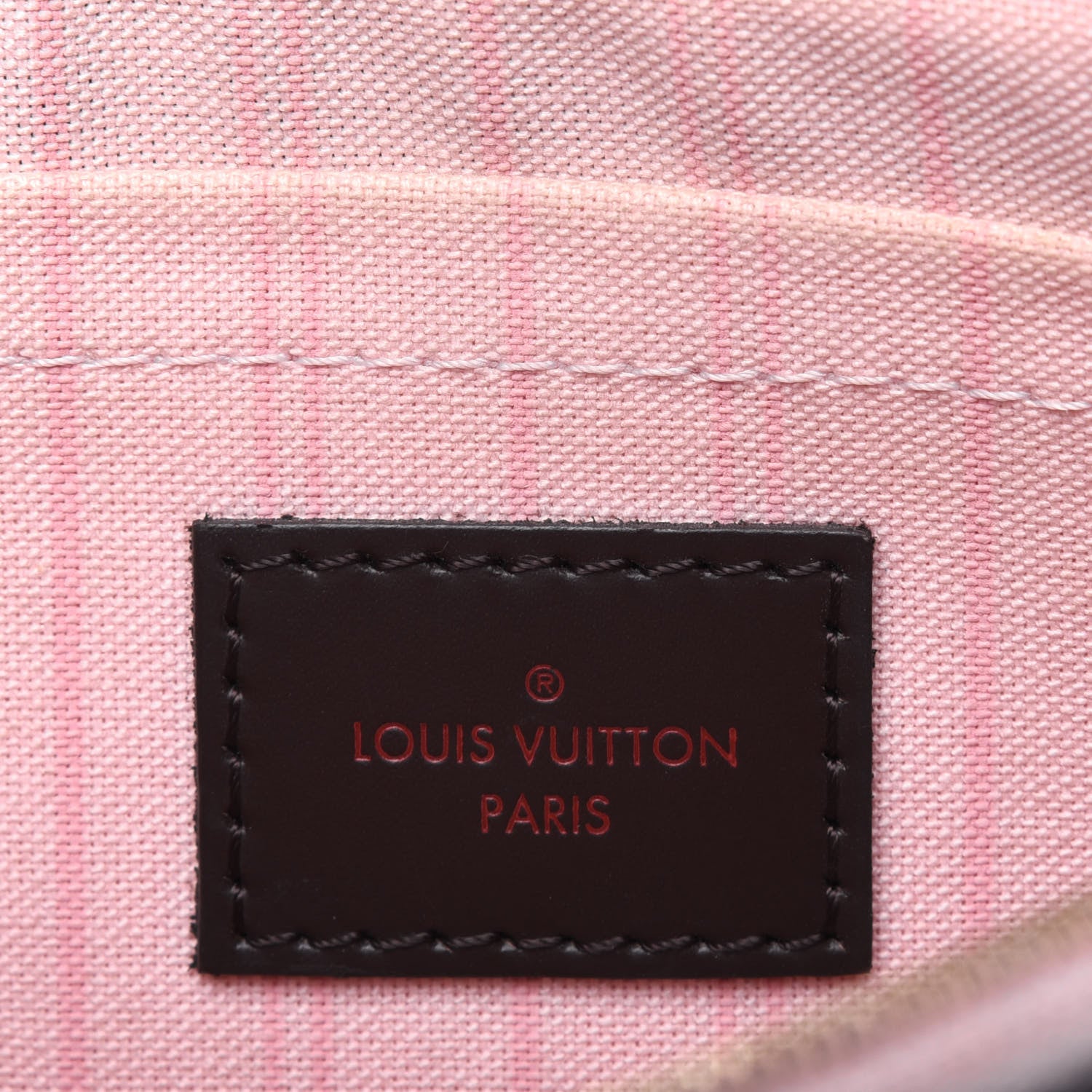 Louis Vuitton Damier Ebene Neverfull MM GM Pochette Rose Ballerine 13 of 19