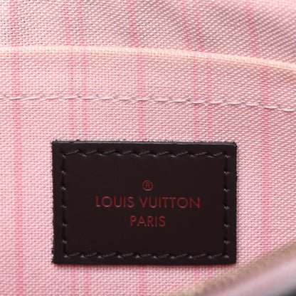 Louis Vuitton Damier Ebene Neverfull MM GM Pochette Rose Ballerine 13 of 19