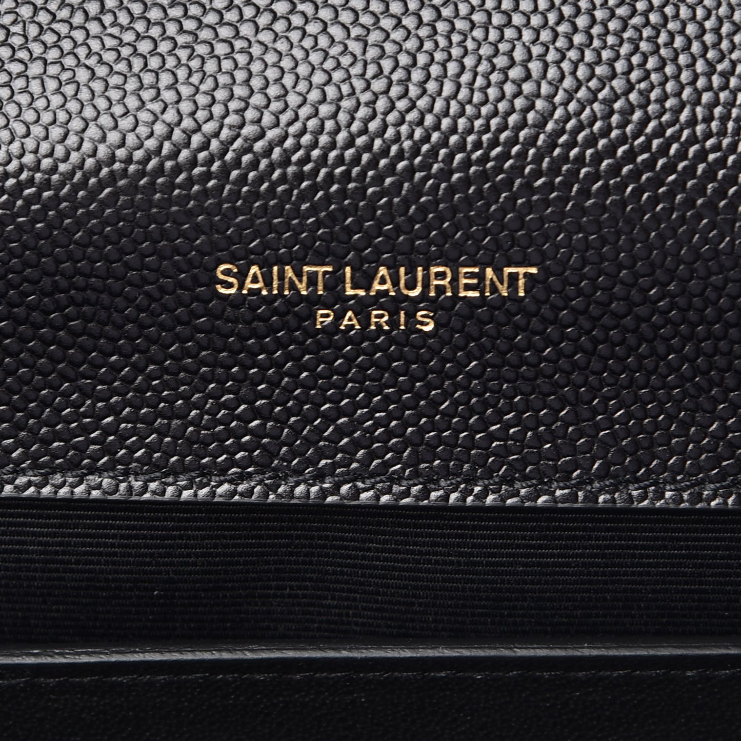 Grain De Poudre Textured Mixed Matelasse Triquilt Medium Monogram Satchel Black