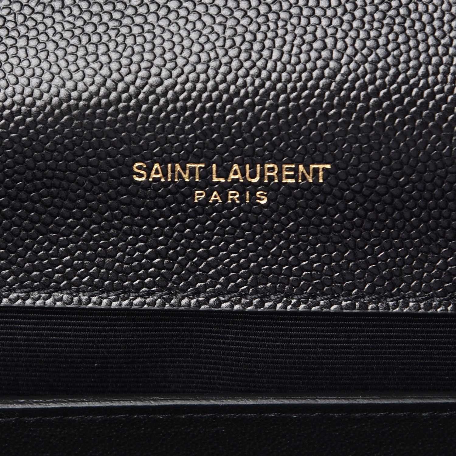 Saint Laurent Grain De Poudre Textured Mixed Matelasse Triquilt Medium Monogram Satchel Black 7 of 9
