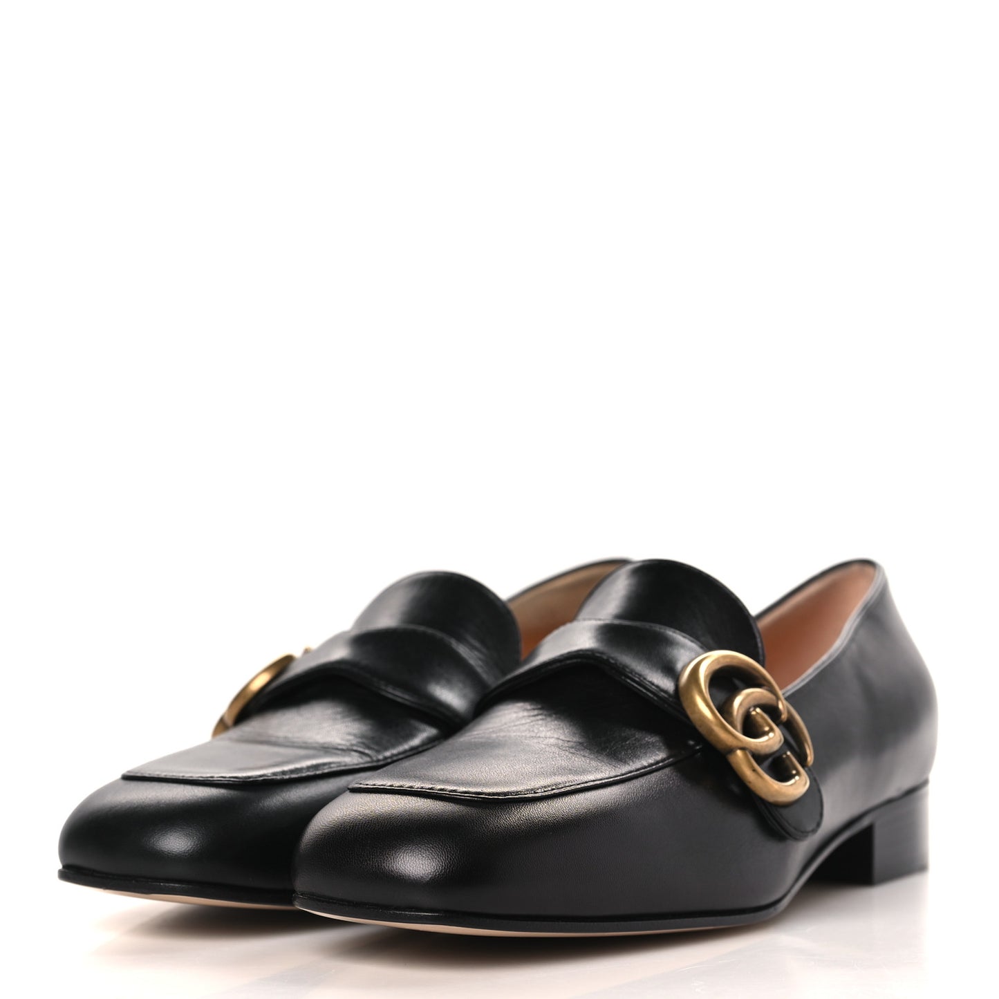 Malaga Kid Womens GG Marmont Loafers 35 Black