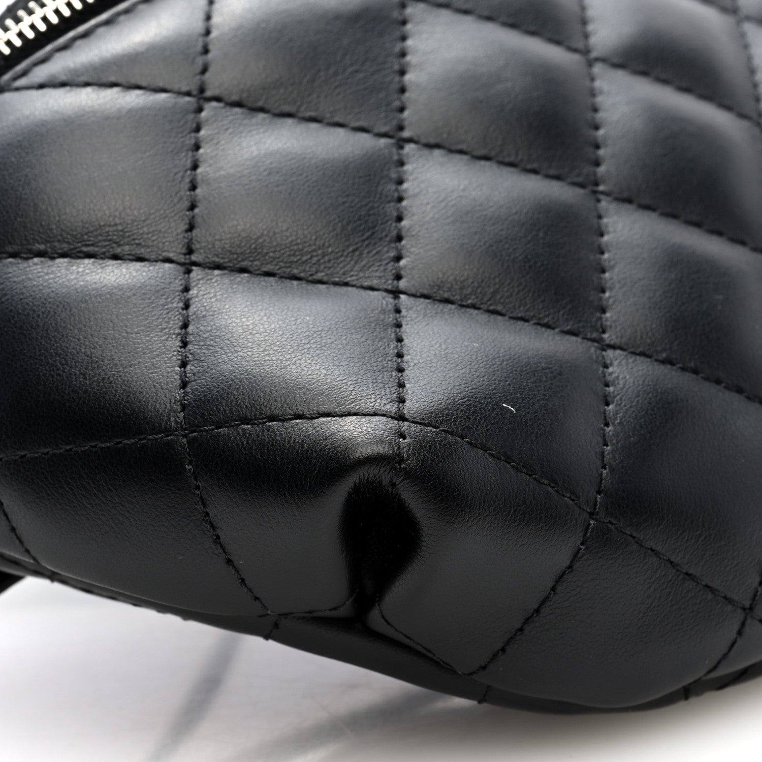 Chanel Calfskin Quilted Waist Belt Bag Black 9 of 10
