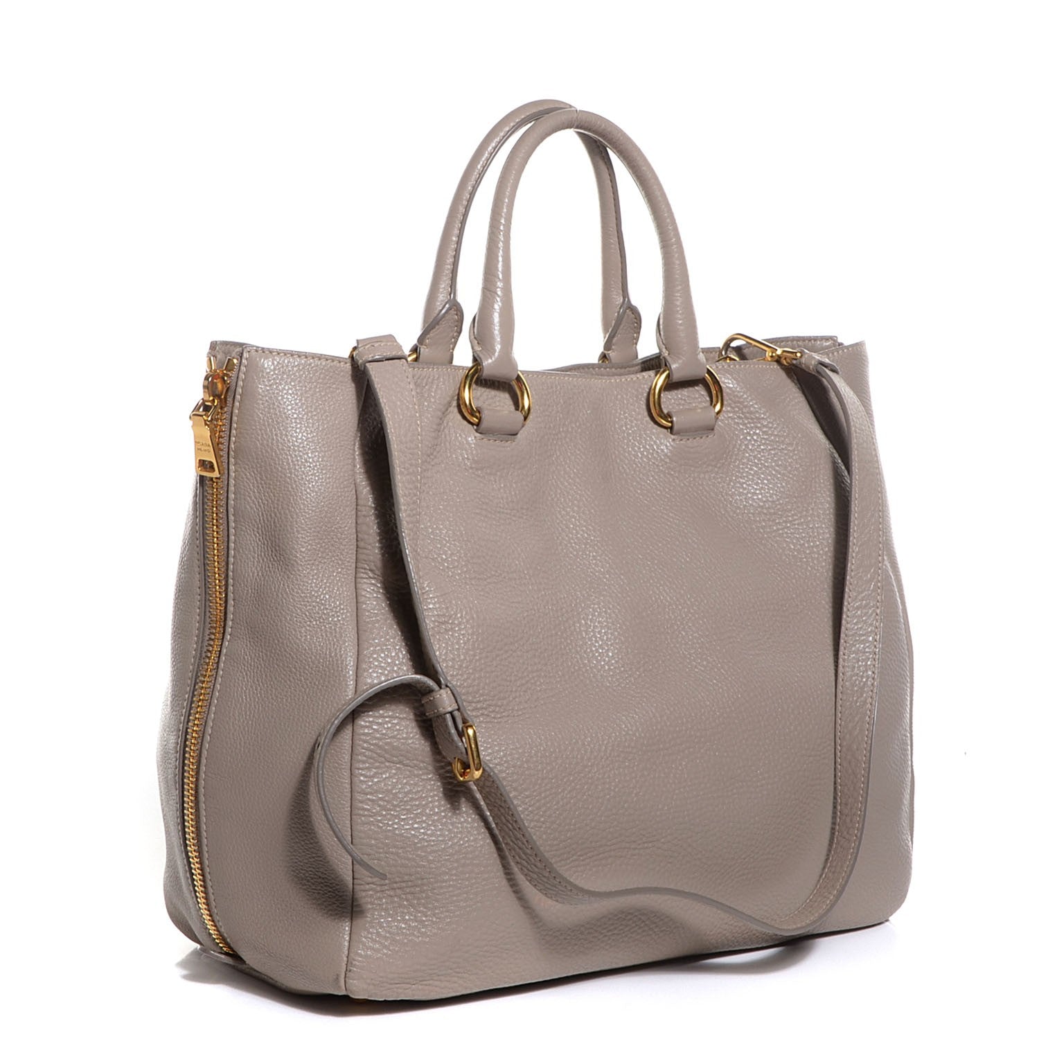 Prada Vitello Daino Tote Pomice 3 of 11