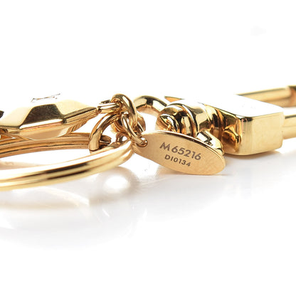 Louis Vuitton LV Facettes Bag Charm Key Holder Gold 4 of 5
