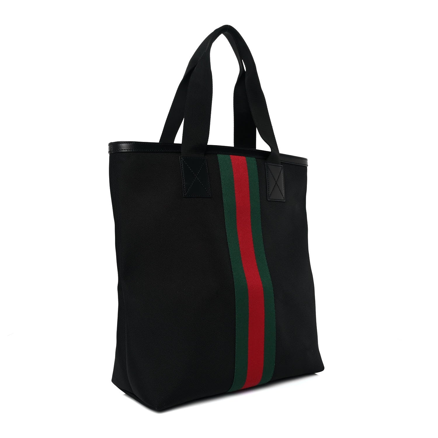Gucci Techno Canvas Web Vertical Tote Black 2 of 8