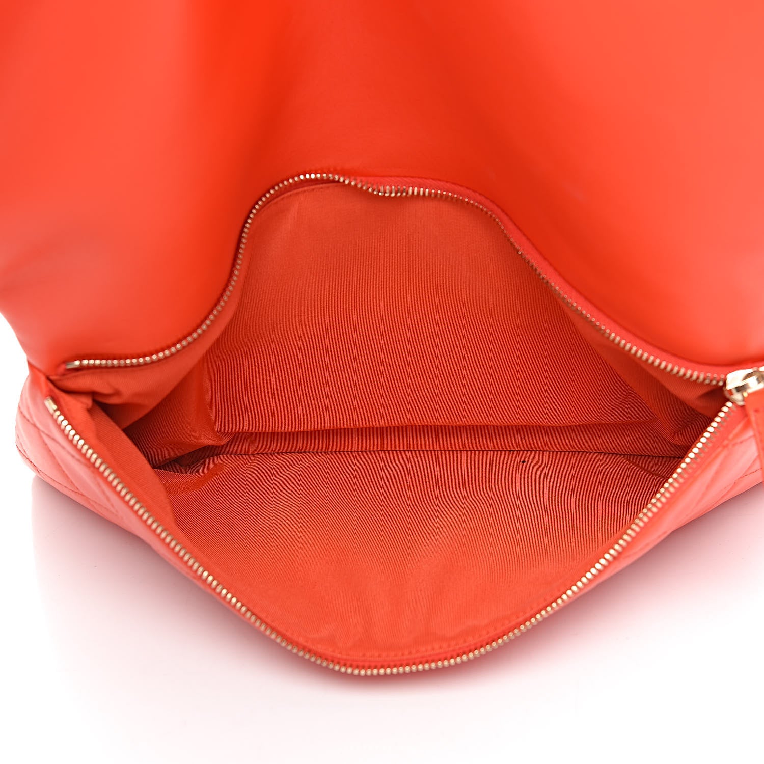 Chanel Lambskin Quilted Greek Clutch Red 6 of 9