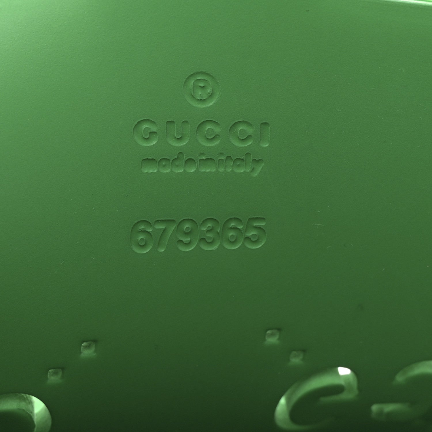 Gucci Rubber Kids GG Tote New Shamarock 6 of 9