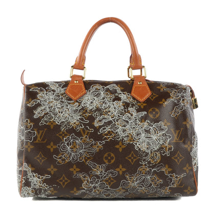 Louis Vuitton Monogram Dentelle Speedy 30 Silver 1 of 10