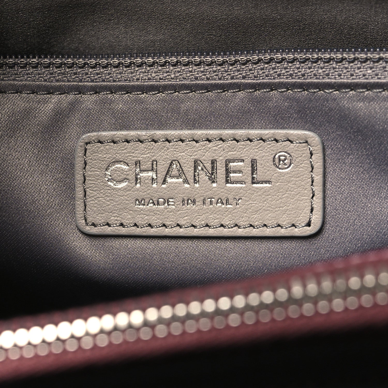 Chanel Caviar Quilted Grand Shopping Tote GST Dark Burgundy 7 of 12