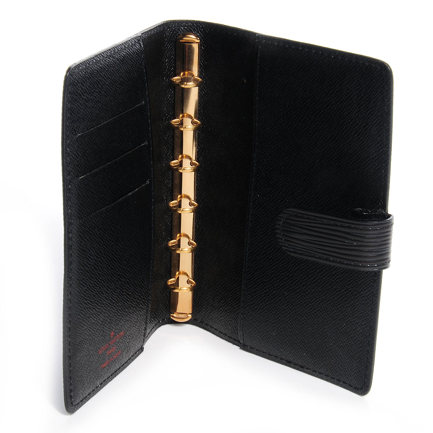 Louis Vuitton Epi Small Ring Agenda Black 5 of 7