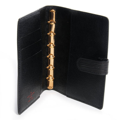 Louis Vuitton Epi Small Ring Agenda Black 5 of 7